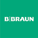 Bilde av grønn firkant med bokstavene B Braun i hvitt