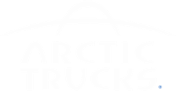 Bilde av logoen til Arctic trucks skrevet med hvite bokstaver